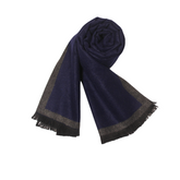 THE MODEST BLUE WOOL SCARF